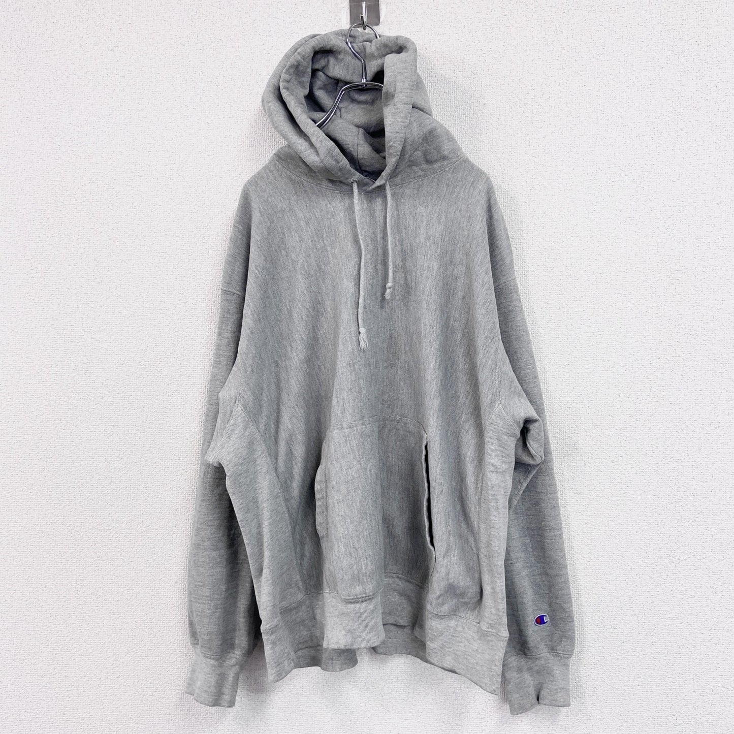 Champion　チャンピオン　リバースウィーブ　スウェットパーカー/フーディー　灰色　霜降りグレー　灰色　2XLサイズ