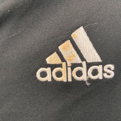 古着 used　adidas　アディダス　半袖ハーフジップトラックジャケット　ワンポイント刺繍ジャージ　ソフトボール　Lサイズ