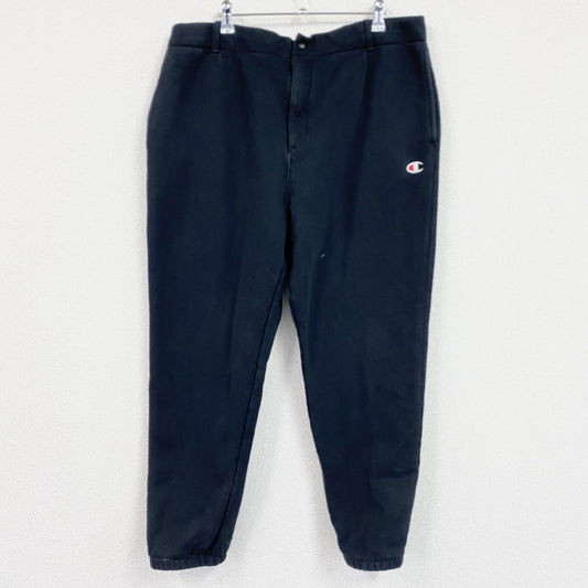 Champion　チャンピオン　リバースウィーブ　ジップアップスウェットパンツ　黒　ブラック　XLサイズ
