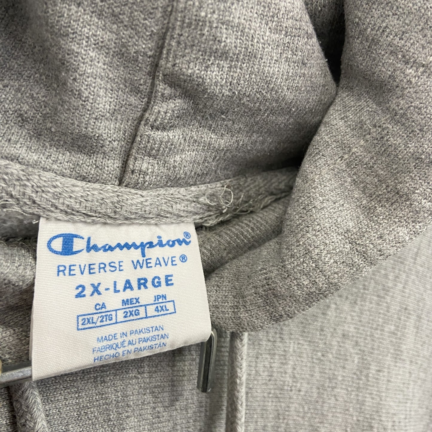 Champion　チャンピオン　リバースウィーブ　スウェットパーカー/フーディー　灰色　霜降りグレー　灰色　2XLサイズ