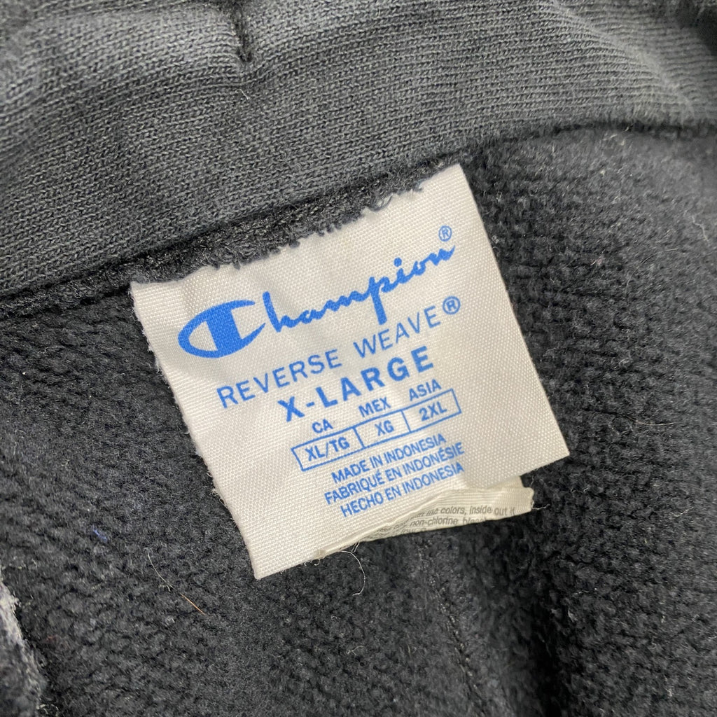 Champion　チャンピオン　リバースウィーブ　ジップアップスウェットパンツ　黒　ブラック　XLサイズ