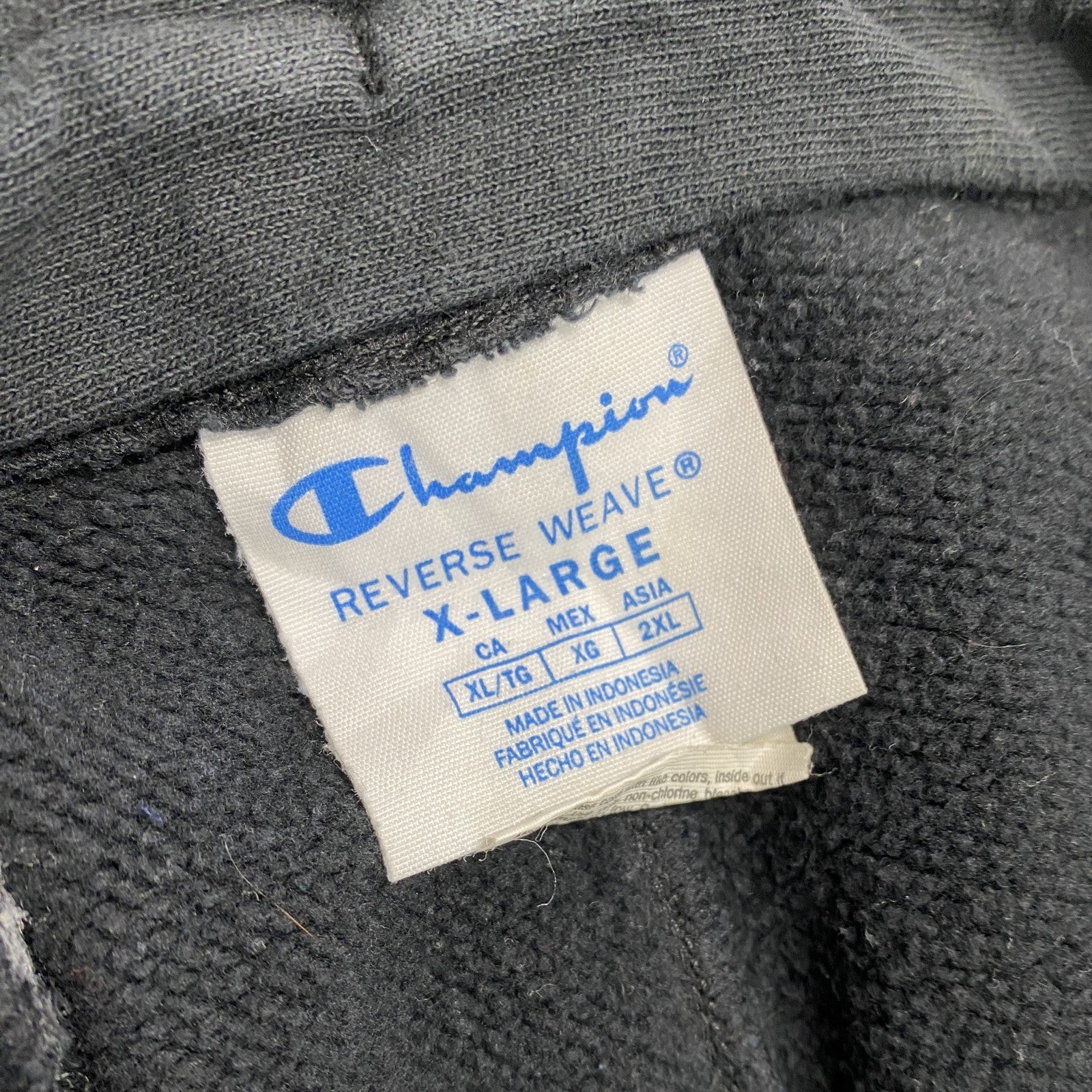 Champion　チャンピオン　リバースウィーブ　ジップアップスウェットパンツ　黒　ブラック　XLサイズ