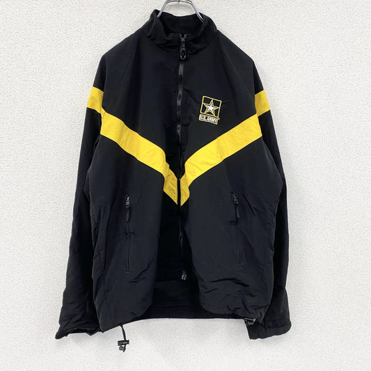 U.S.ARMY　トレーニングジャケット　ナイロンジャケット　ミリタリー　米軍　黒　ブラック