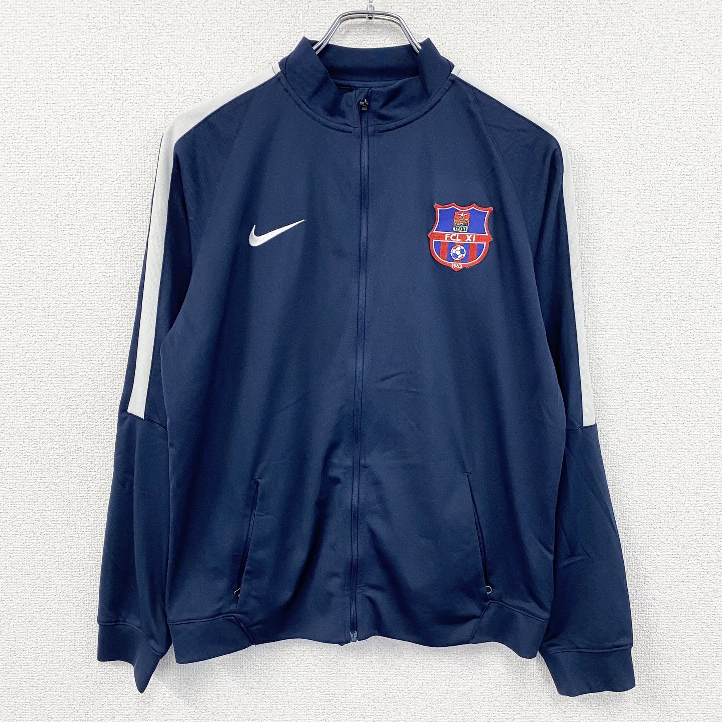 NIKE　ナイキ　DRI-FIT 　FCバルセロナ　トラックジャケット/ジャージ　紺　ネイビー　XLサイズ　