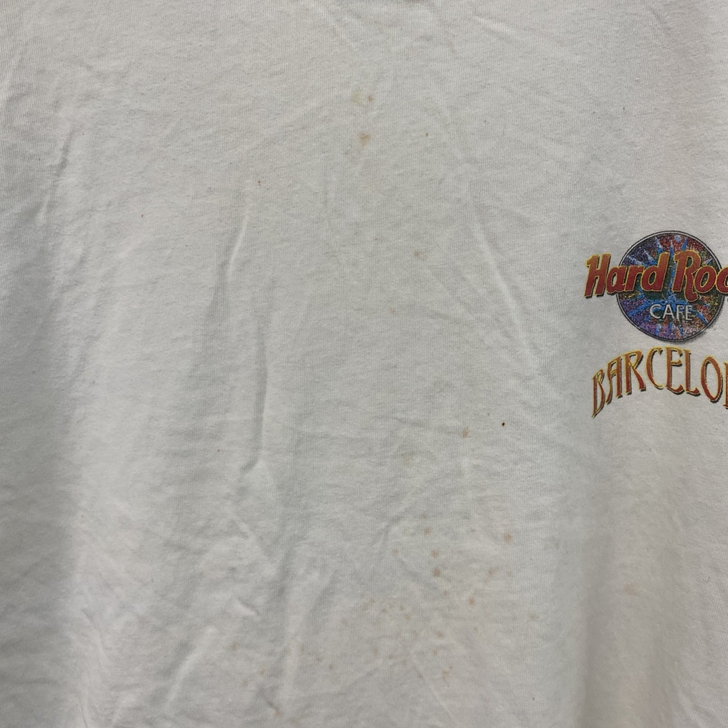 ～00s　Hard Rock CAFE　ハードロックカフェ　半袖プリントTシャツ　ヴィンテージ　白　ホワイト