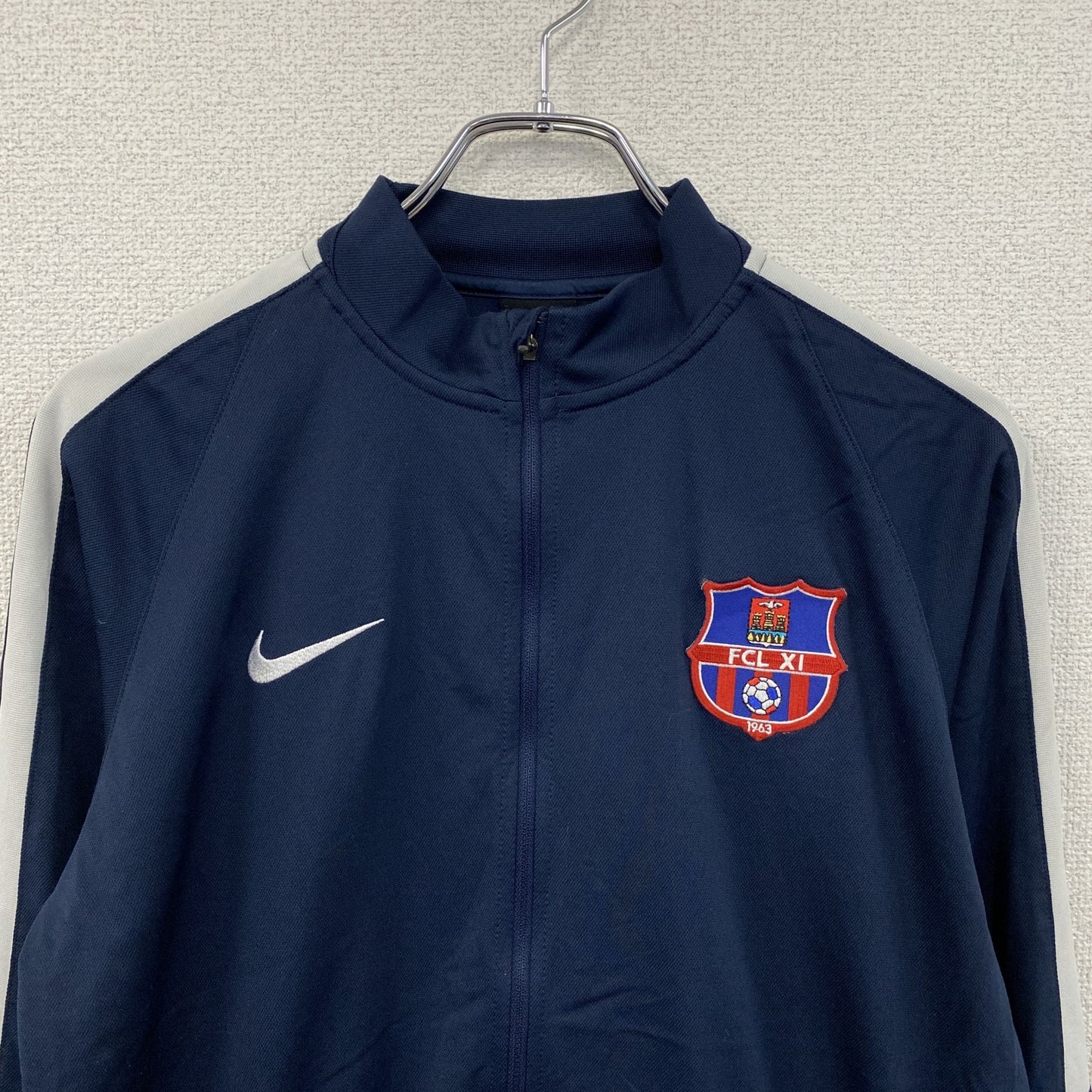NIKE　ナイキ　DRI-FIT 　FCバルセロナ　トラックジャケット/ジャージ　紺　ネイビー　XLサイズ　
