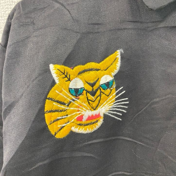 ベトジャン　ベトナムジャケット　スーベニアジャケット　ブルゾン　レプリカ　リメイク　刺繍　黒　ブラック