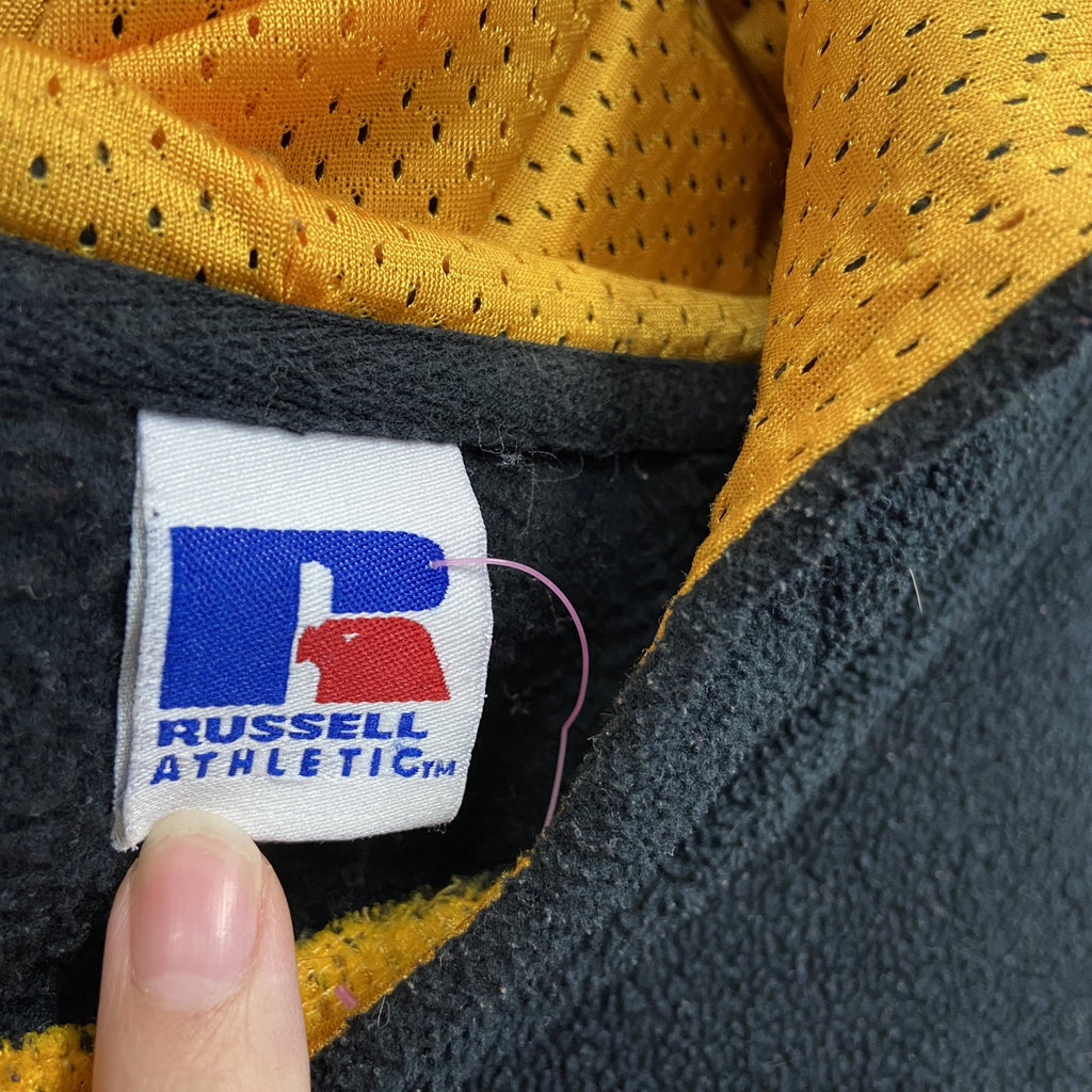 RUSSELL ATHLETIC　フリースジャケット/ボアジャケット　フーディ　黒　ブラック