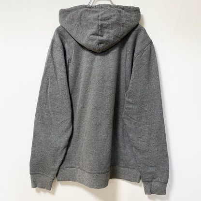 古着 used Levi’s リーバイス　長袖ビックポイントロゴデザインパーカー　フーディースウェット　グレー　Mサイズ
