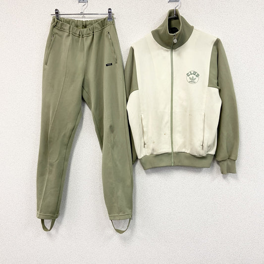 ～80s　adidas club　アディダスクラブ　ジャージセットアップ　トラックジャケット　トラックパンツ　緑　グリーン　4サイズ