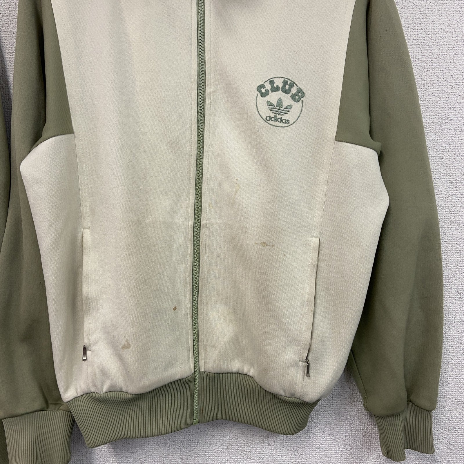 ～80s　adidas club　アディダスクラブ　ジャージセットアップ　トラックジャケット　トラックパンツ　緑　グリーン　4サイズ