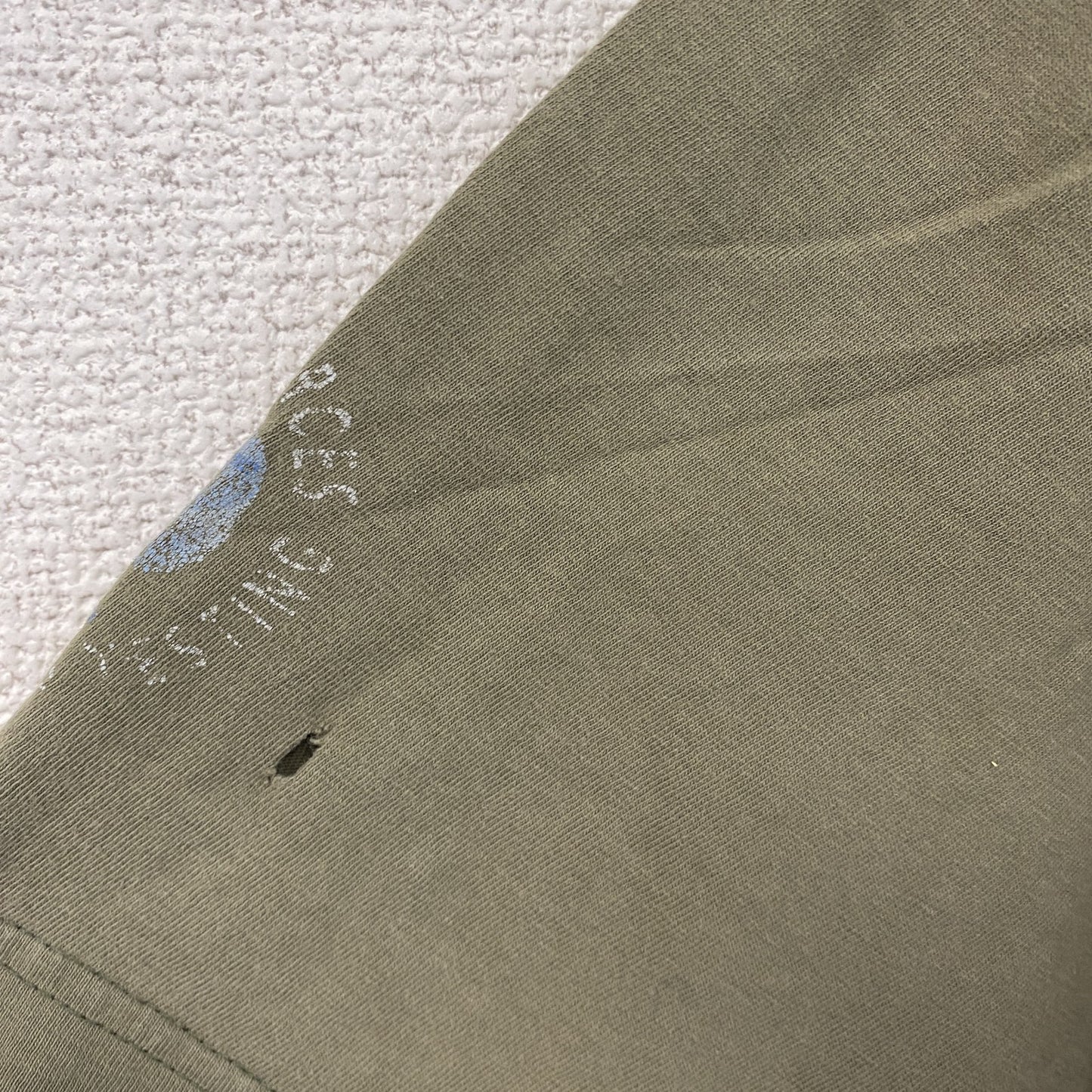 ～00s　JERZEES　ジャージーズ　ARMY　半袖プリントTシャツ　ヴィンテージ　カーキ　Lサイズ