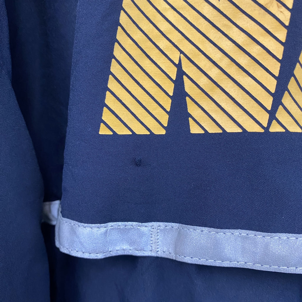 U.S.NAVY　RUNNING JACKET　ナイロンジャケット　ミリタリー　米軍　デカロゴ　紺　ネイビー　Lサイズ