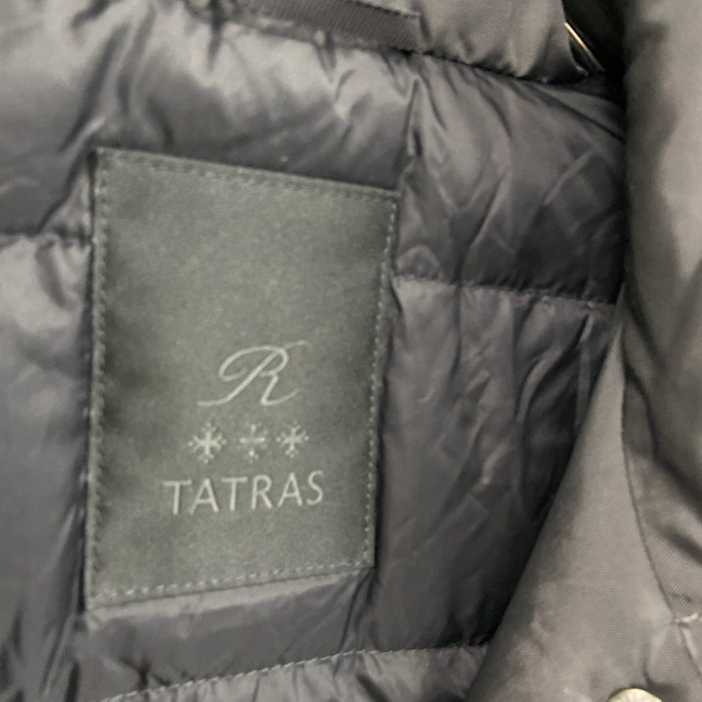 TATRAS　タトラス　Rライン　フード付きダウンジャケット　ダウン90%　比翼仕立て　ダークグレー
