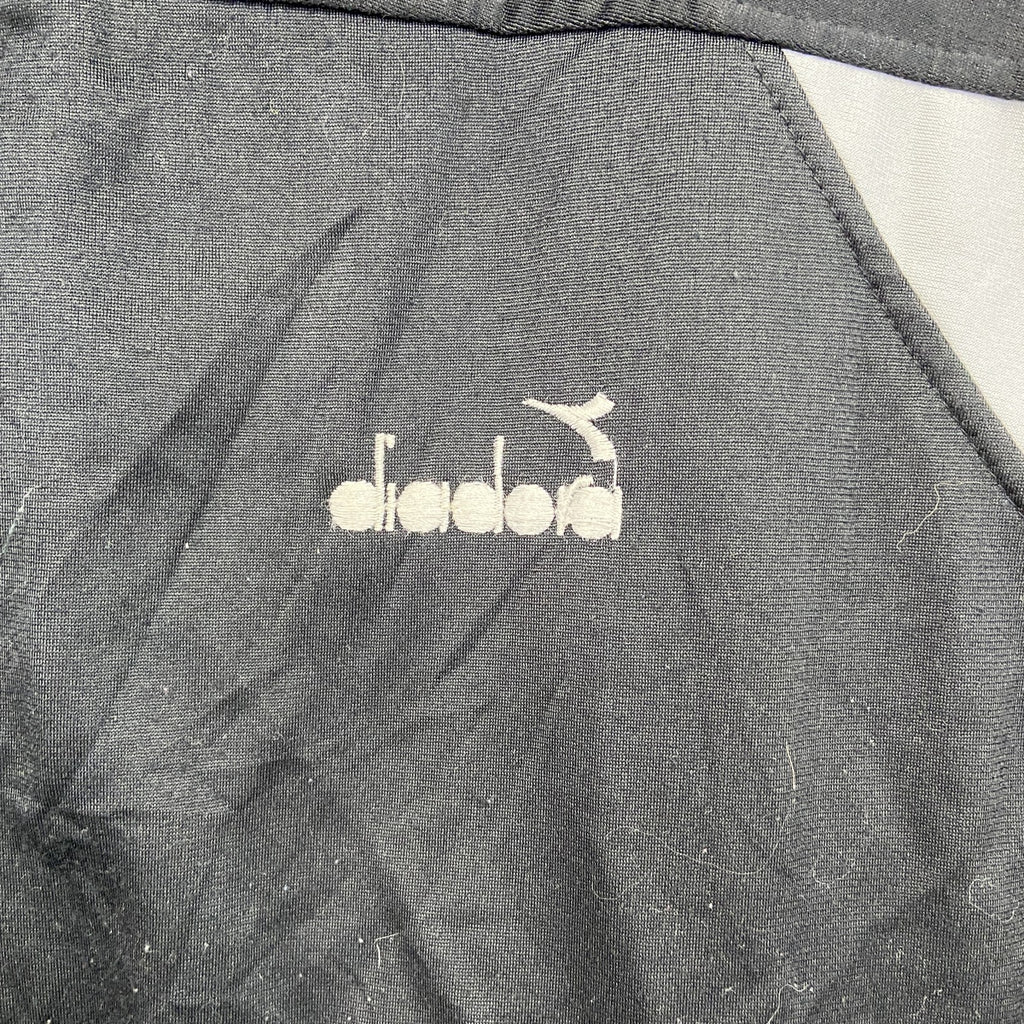 ～90s　Diadora　ディアドラ　トラックジャケット/ジャージ　ヴィンテージ　黒　ブラック