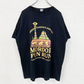 GILDAN　ギルダン　半袖プリントTシャツ　アーチプリント　MORDOR FUN RUN　黒　ブラック　2XLサイズ