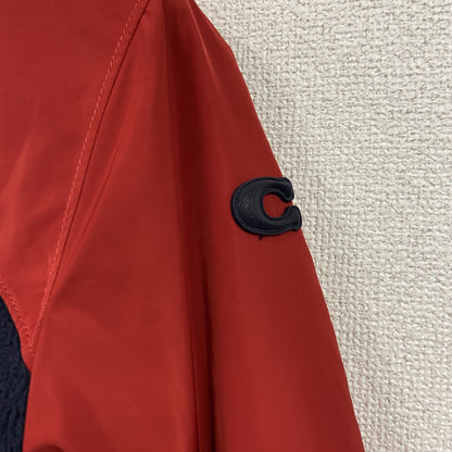 COACH　コーチ　リバーシブルパーラーフリースジャケット　赤　レッド　紺　ネイビー