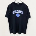 古着 used　GILDAN ギルダン　半袖クルーネックプリントTシャツ　CATHOLIC CENTRAL　黒　ブラック　Mサイズ