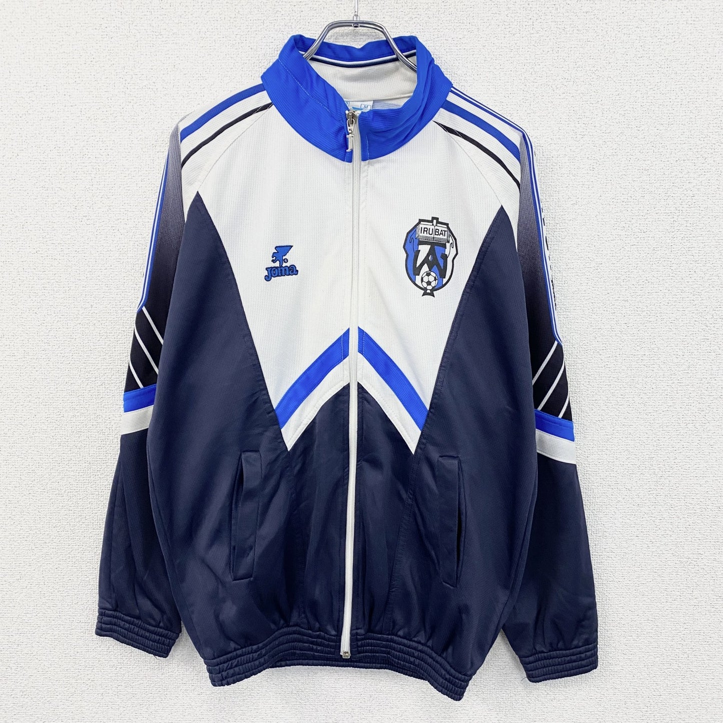 Joma　ホマ　トラックジャケット/ジャージ　サッカー　紺　ネイビー　白　ホワイト　Mサイズ　