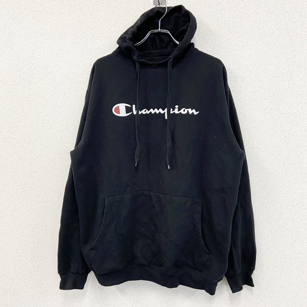 champion　チャンピオン　スウェットパーカー/フーディー　黒　ブラック　XLTサイズ
