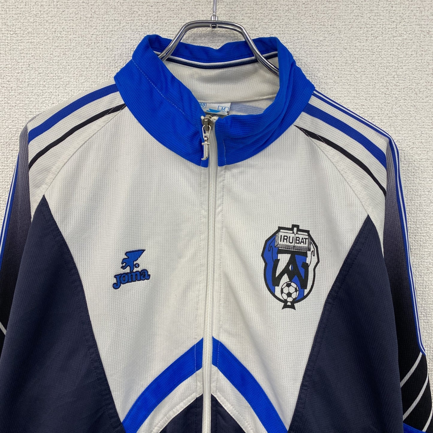 Joma　ホマ　トラックジャケット/ジャージ　サッカー　紺　ネイビー　白　ホワイト　Mサイズ　