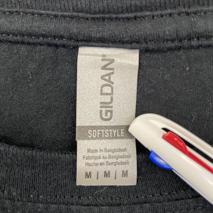古着 used　GILDAN ギルダン　半袖クルーネックプリントTシャツ　CATHOLIC CENTRAL　黒　ブラック　Mサイズ