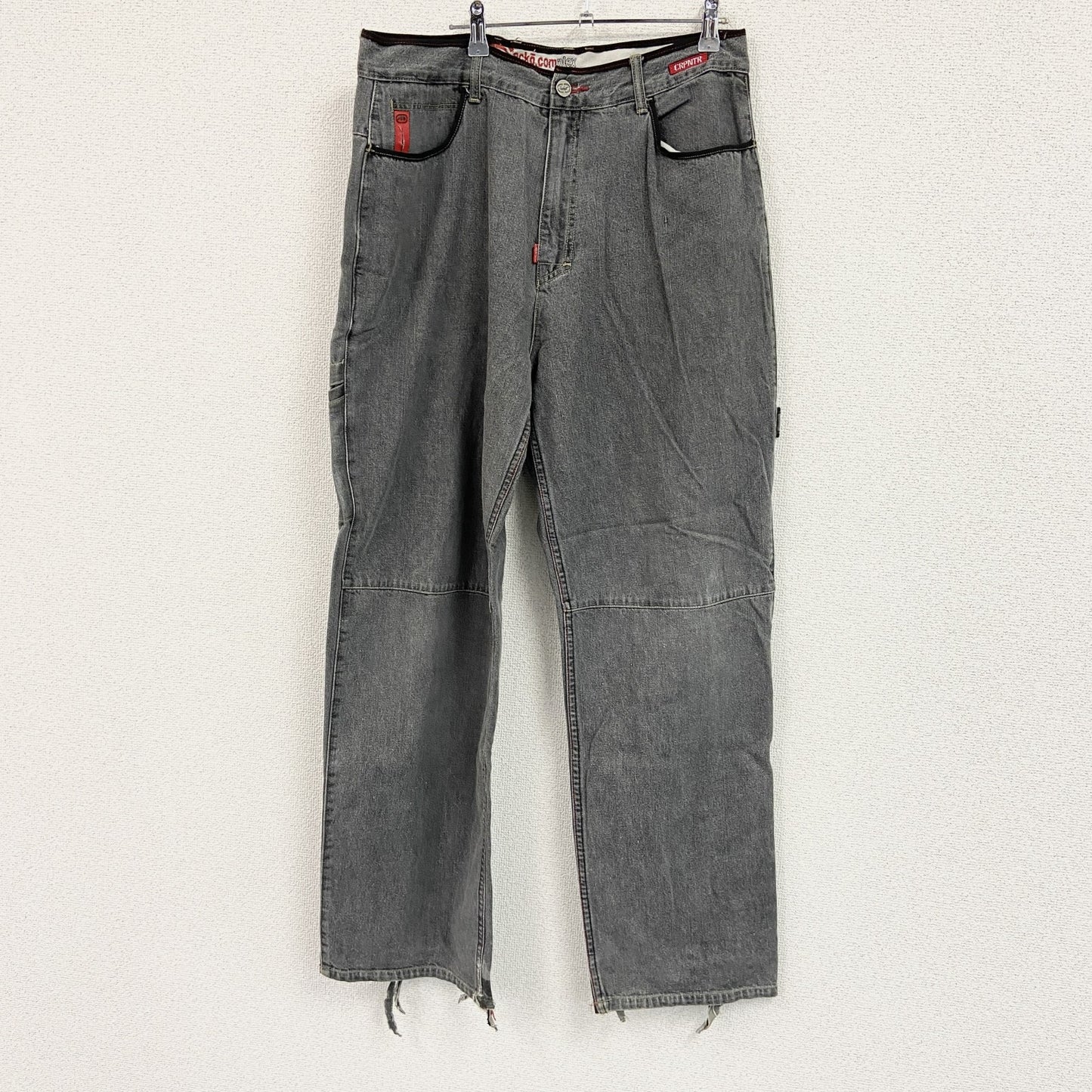 EKO unltd　デニムパンツ/ジーンズ　ペインターパンツ　ジップフライ　灰色　グレー　W36サイズ