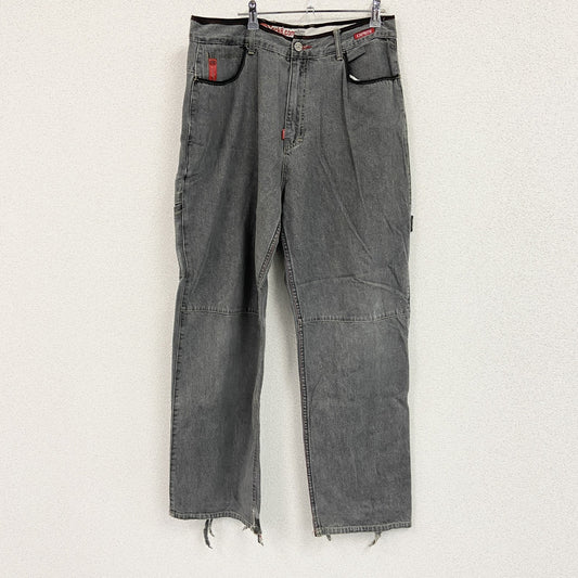 EKO unltd　デニムパンツ/ジーンズ　ペインターパンツ　ジップフライ　灰色　グレー　W36サイズ