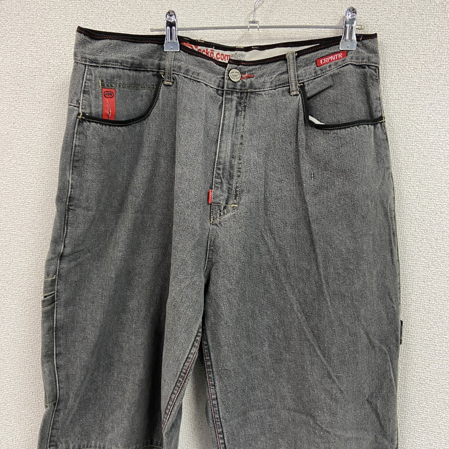 EKO unltd　デニムパンツ/ジーンズ　ペインターパンツ　ジップフライ　灰色　グレー　W36サイズ