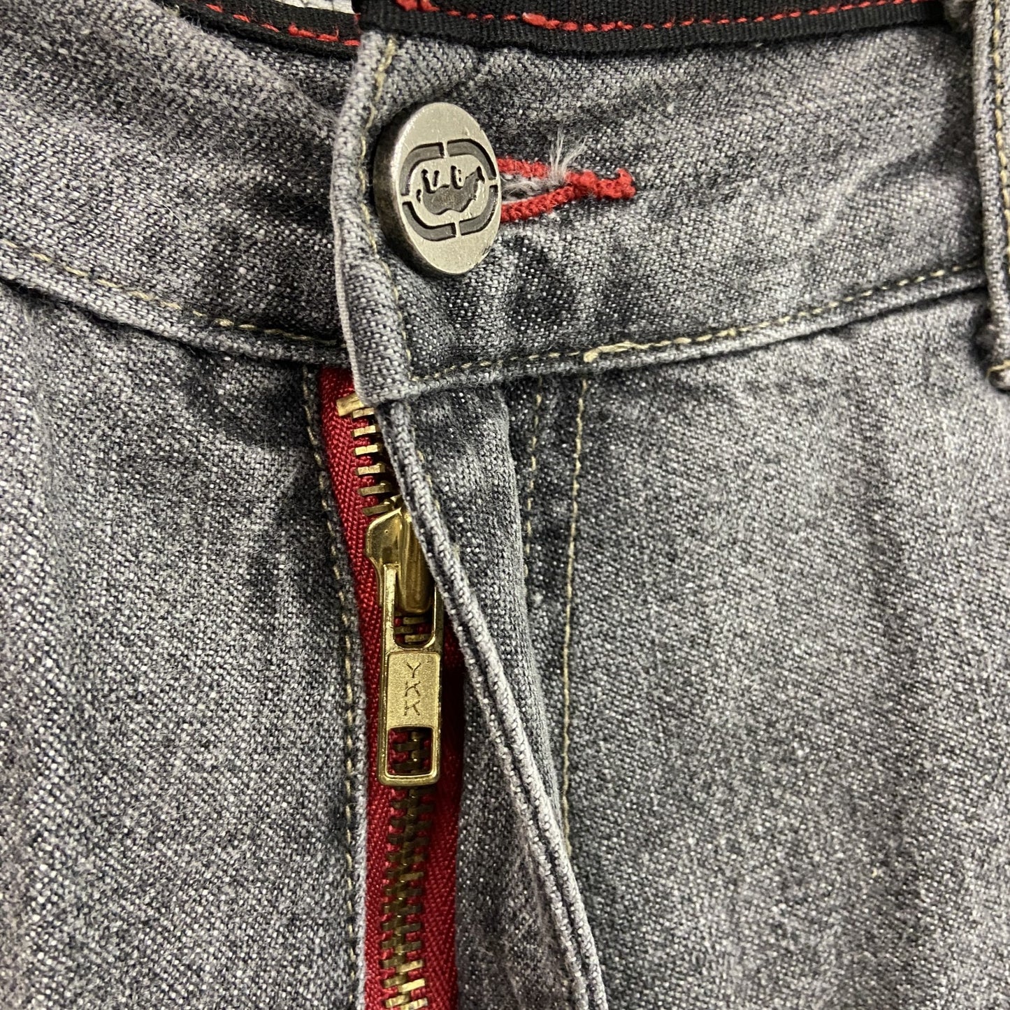 EKO unltd　デニムパンツ/ジーンズ　ペインターパンツ　ジップフライ　灰色　グレー　W36サイズ