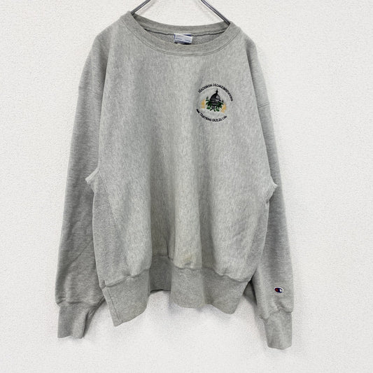Champion　チャンピオン　リバースウィーブ　スウェット/トレーナー　アーチプリント　ワンポイント　灰色　グレー　XLサイズ