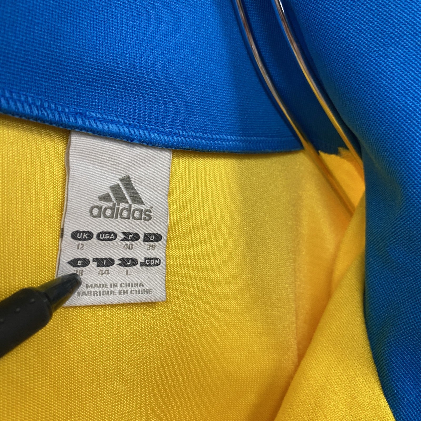 00s　adidas　アディダス　ハーフジップ半袖プルオーバー　ヴィンテージ　黄色　イエロー　Lサイズ