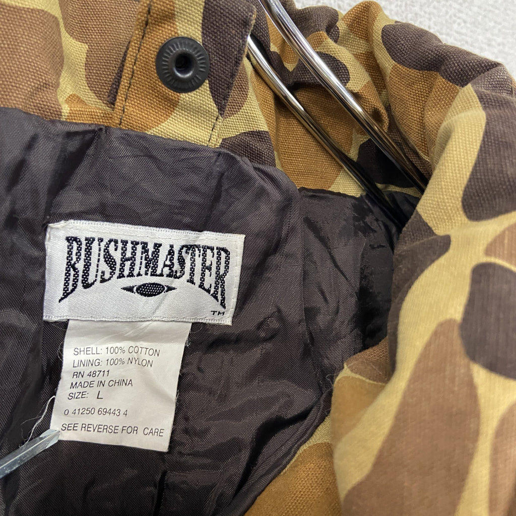 90s～　BUSHMASTER　マウンテンジャケット　フード付き　ヴィンテージ　カモフラージュ　迷彩　Lサイズ