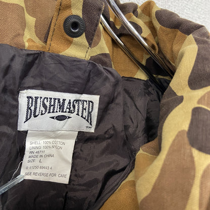 90s～　BUSHMASTER　マウンテンジャケット　フード付き　ヴィンテージ　カモフラージュ　迷彩　Lサイズ