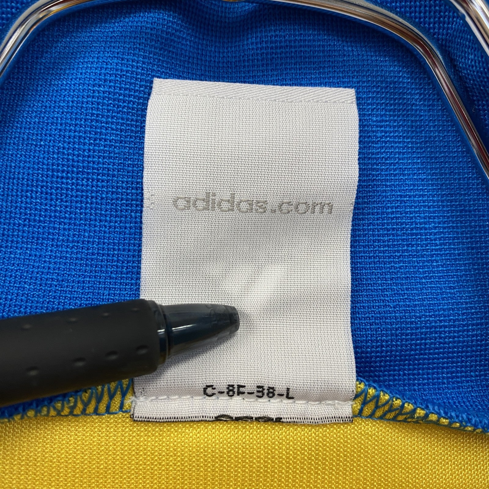 00s　adidas　アディダス　ハーフジップ半袖プルオーバー　ヴィンテージ　黄色　イエロー　Lサイズ