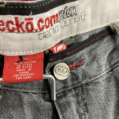 EKO unltd　デニムパンツ/ジーンズ　ペインターパンツ　ジップフライ　灰色　グレー　W36サイズ