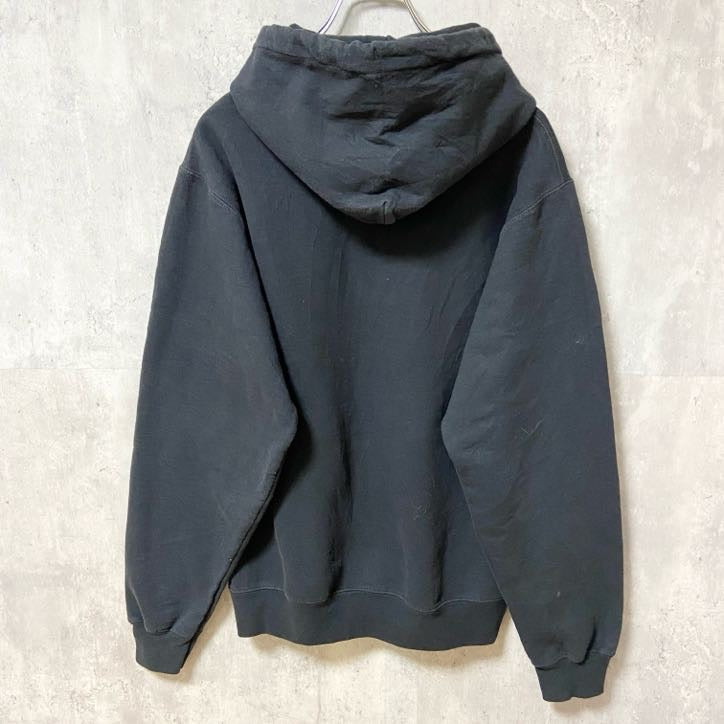 古着 used　PORT&COMPANY　長袖プリントパーカー　スウェット　FIFE HIGH SCHOOL　黒　Sサイズ