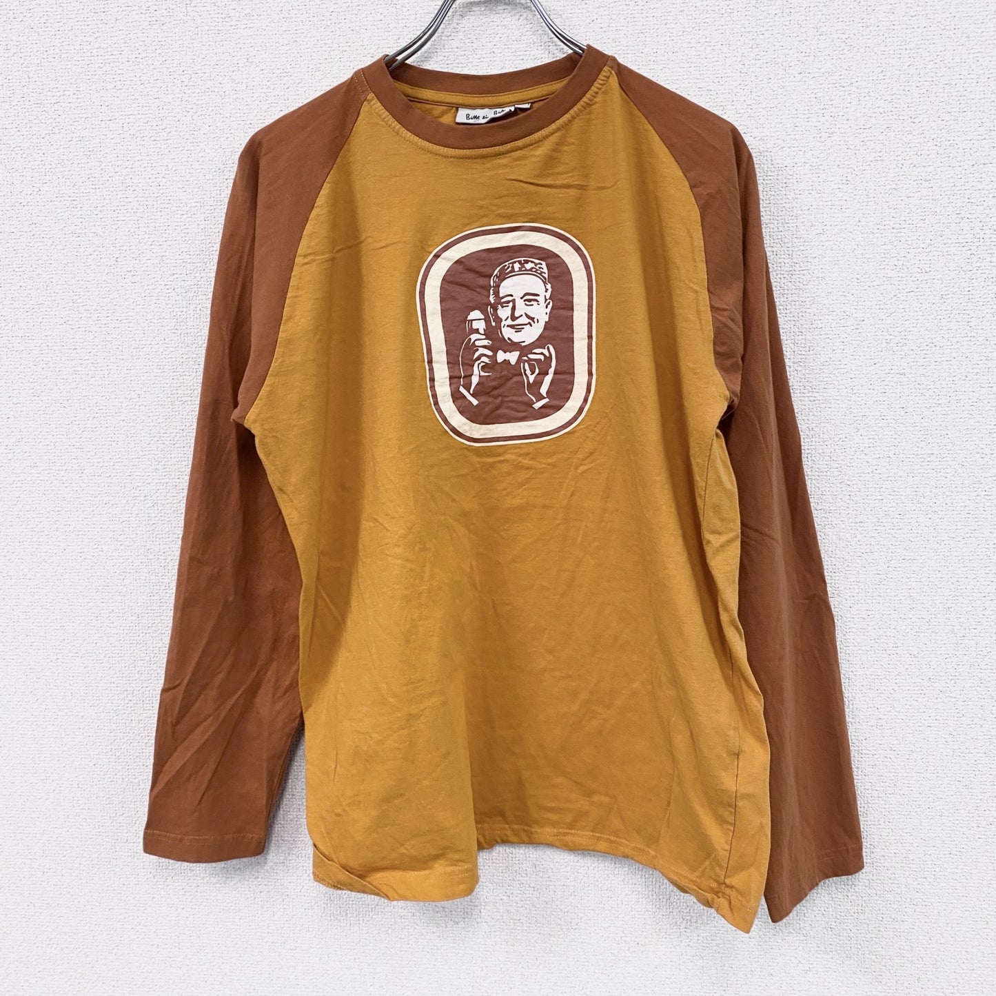 Bille ein Bit　長袖Tシャツ/ロンT　ユーロ　オレンジ　L/XLサイズ