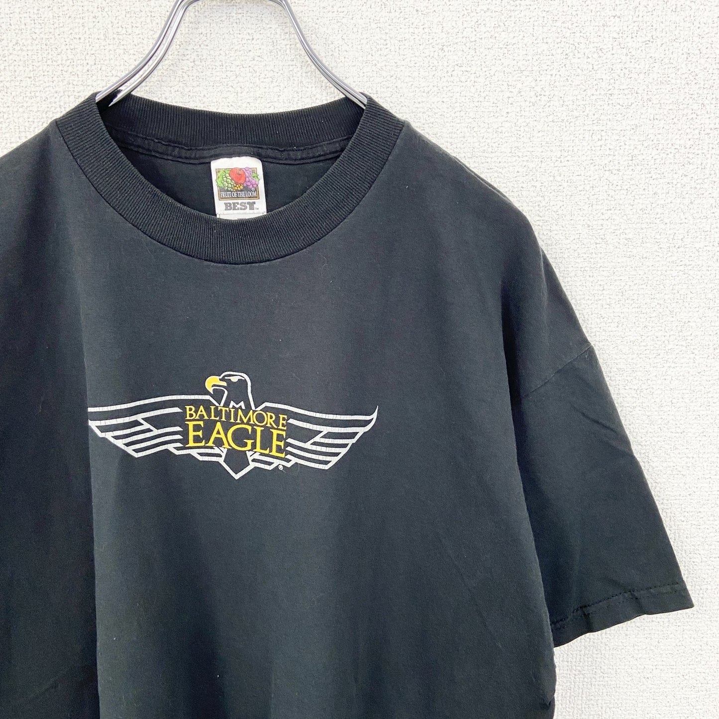 古着 used　FRUIT OF THE LOOM フルーツオブザルーム　半袖プリントTシャツ　BALTIMORE EAGLE　