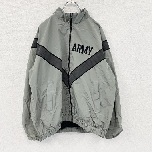 00s　U.S.ARMY　IPFU　トレーニングジャケット　フルジップジャケット　ミリタリー　ヴィンテージ　カーキ　Mサイズ