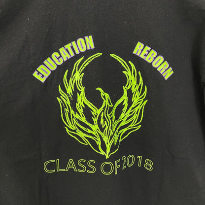 古着 used　GILDAN　ギルダン　半袖デザインプリントTシャツ　バックプリント　クルーネック　黒　ブラック　KENT