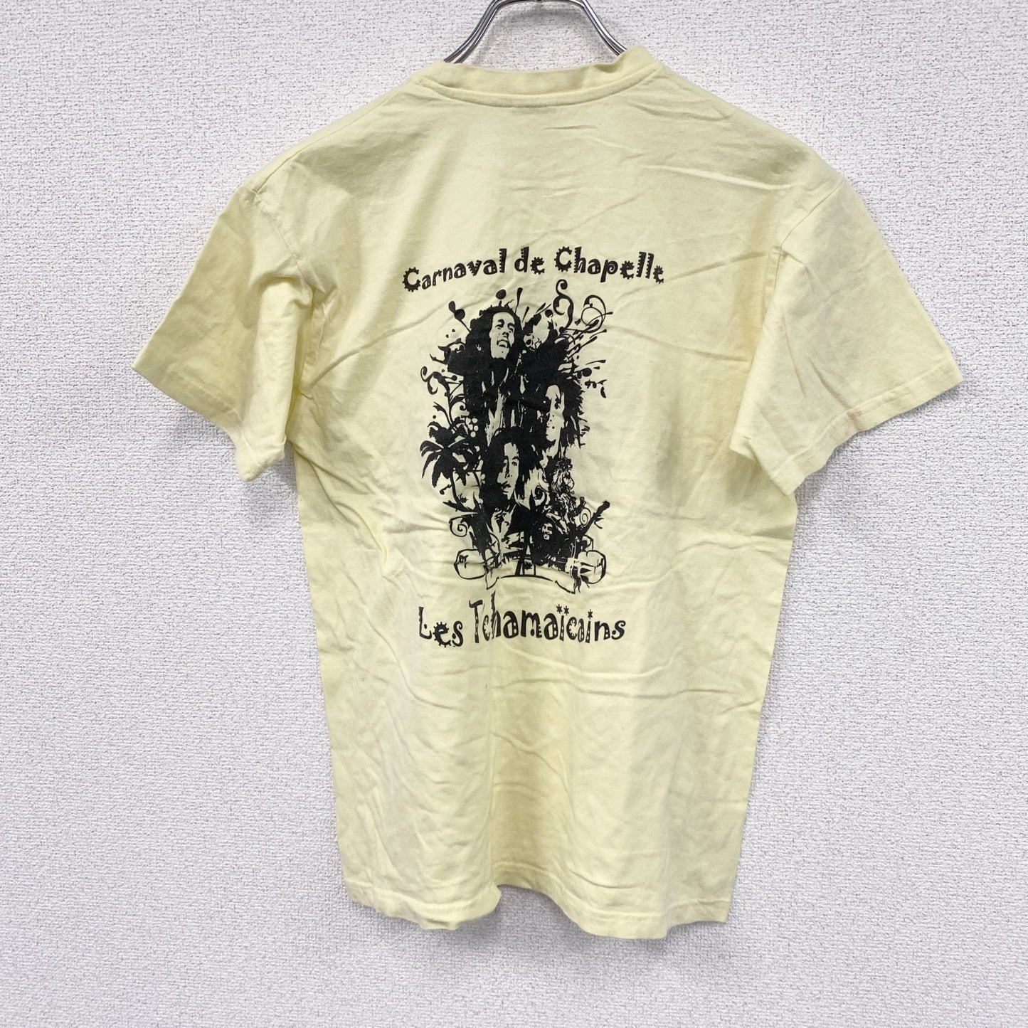 B&C　COLLECTION　半袖プリントTシャツ　ボブマーリー　黄色　イエロー　Sサイズ