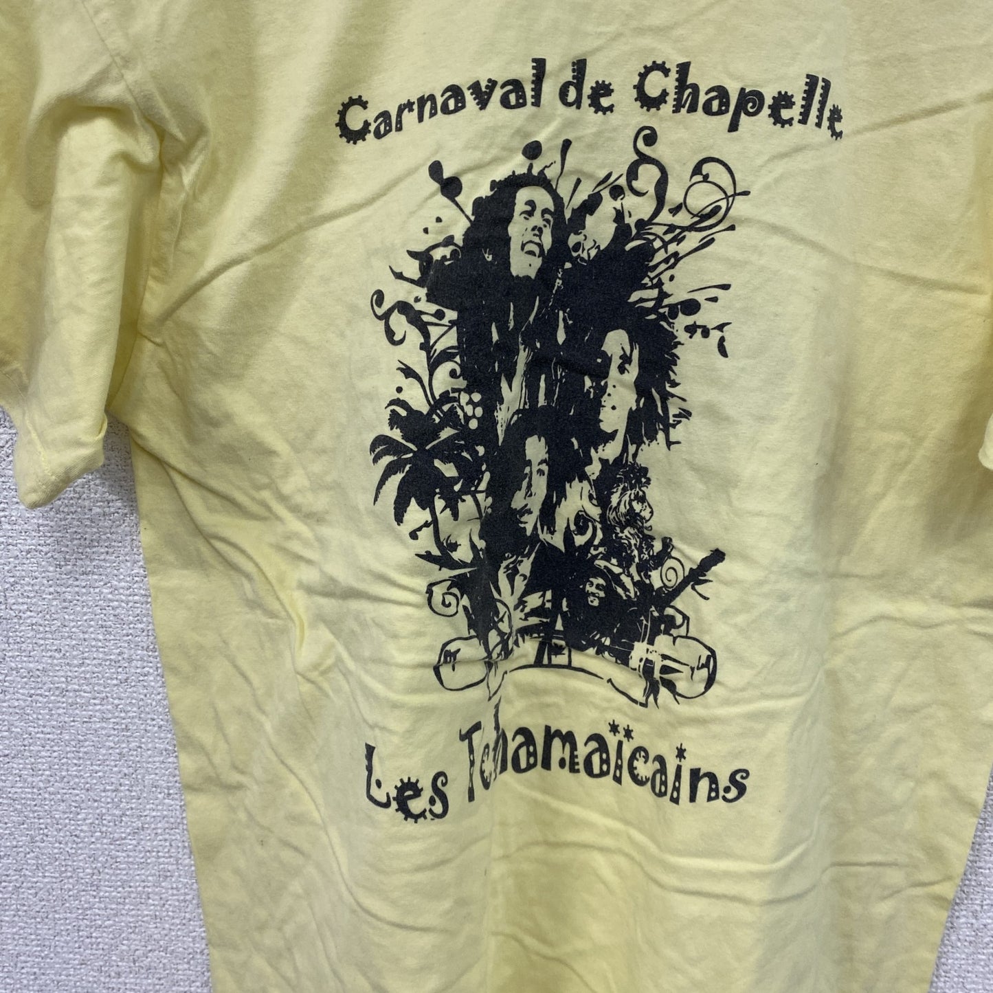 B&C　COLLECTION　半袖プリントTシャツ　ボブマーリー　黄色　イエロー　Sサイズ