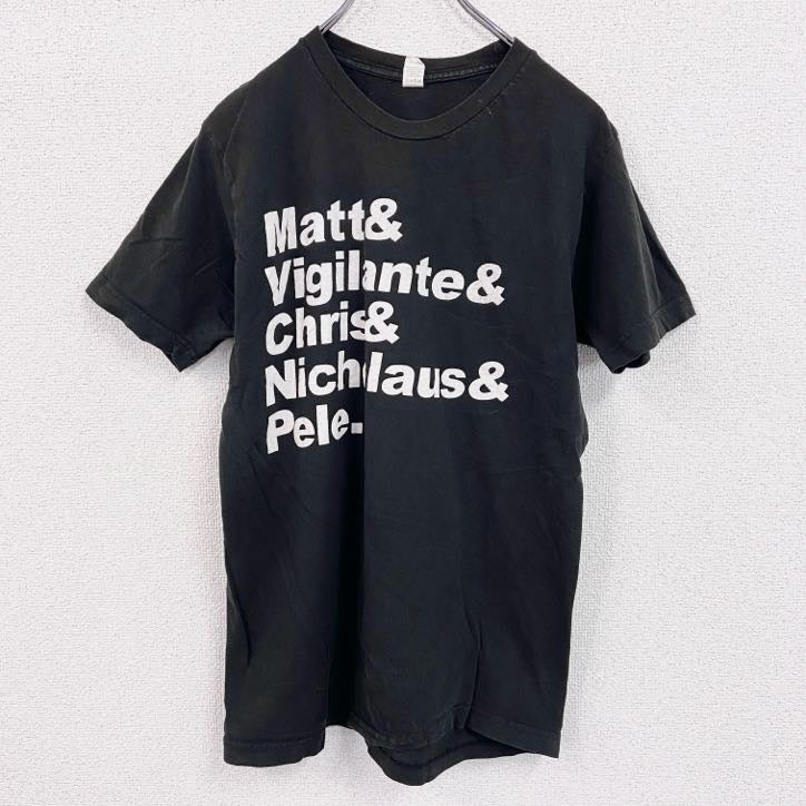 TULTEX　タルテックス　半袖プリントTシャツ　黒　ブラック　Mサイズ