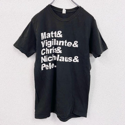 TULTEX　タルテックス　半袖プリントTシャツ　黒　ブラック　Mサイズ