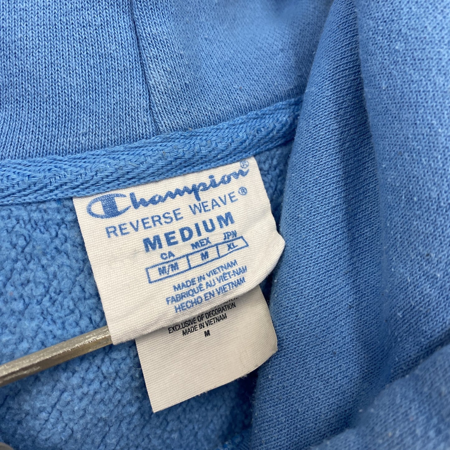 Champion　チャンピオン　リバースウィーブ　スウェットパーカー/フーディー　水色　ライトブルー　Mサイズ　