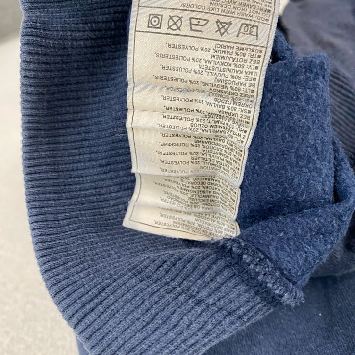 00s　NIKE　ナイキ　スウェット/トレーナー　ヴィンテージ　ロゴ刺繡　紺　ネイビー　Lサイズ