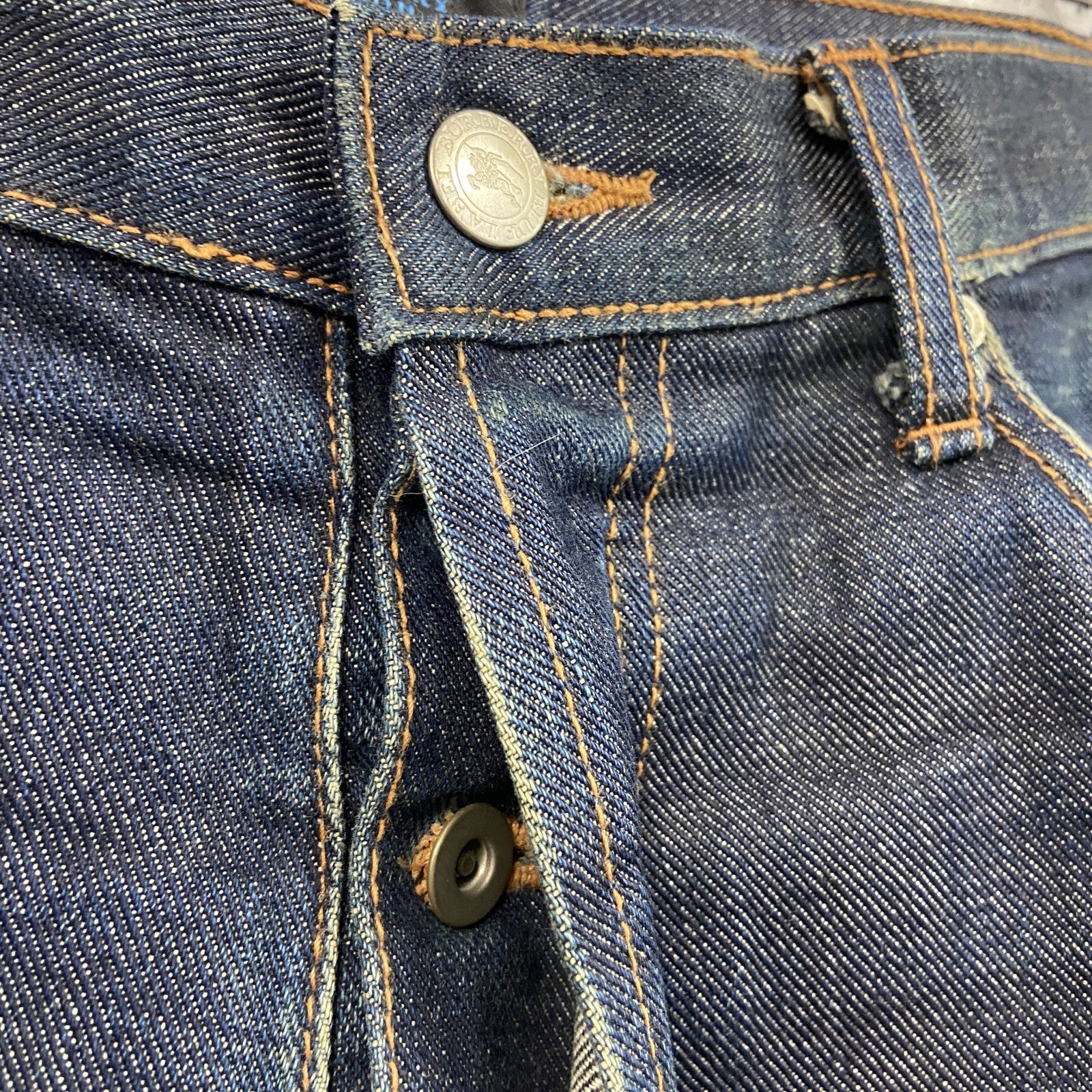 Burberrys　バーバリー　デニムパンツ/ジーンズ　ノバチェック　ボタン開き　インディゴ　W31サイズ