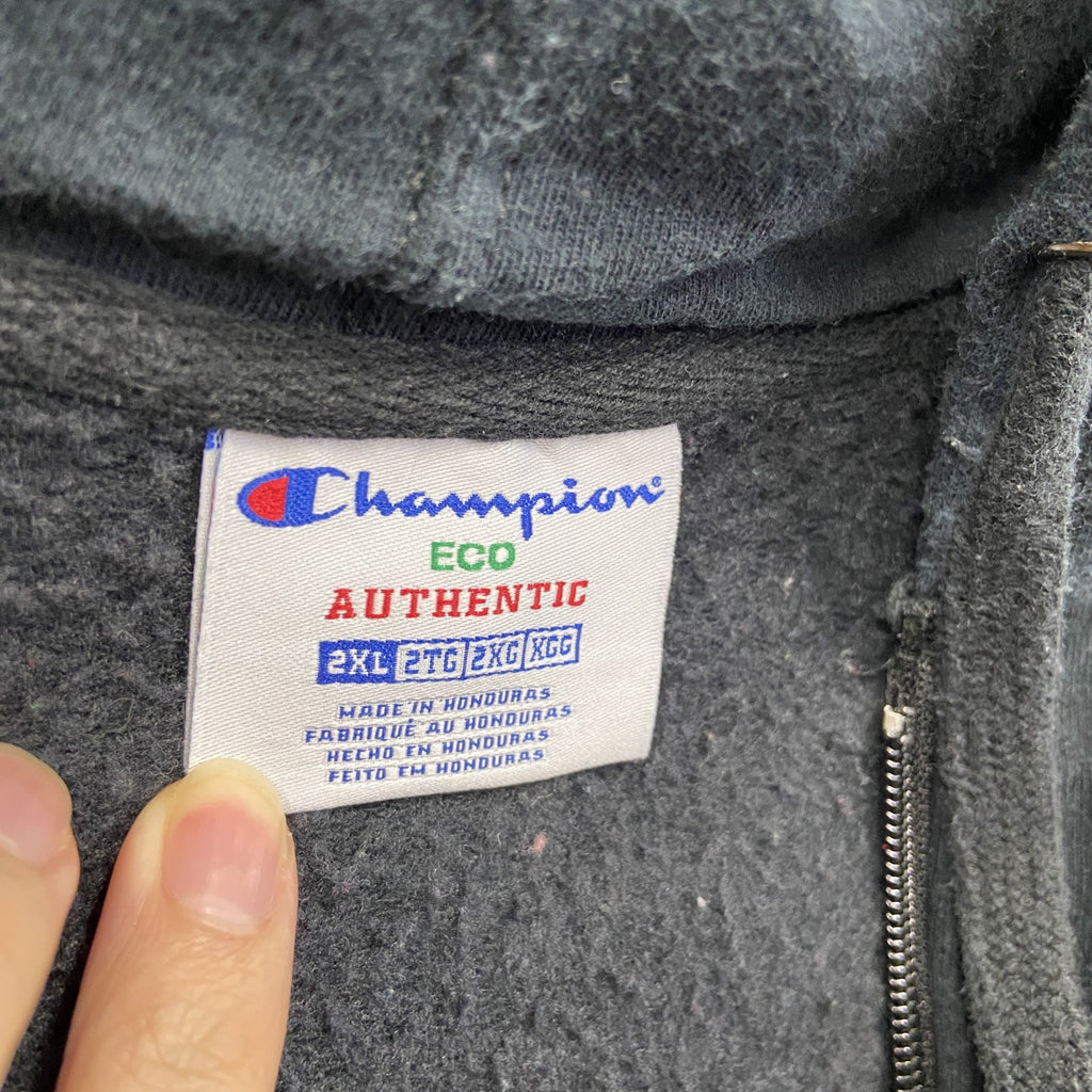champion　チャンピオン　フルジップスウェットパーカー/フーディー　黒　ブラック　2XLサイズ