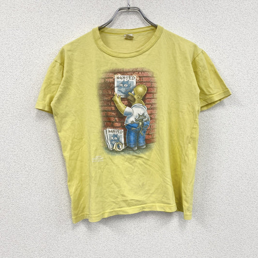 Simpsons　シンプソンズ　ホーマーシンプソン　半袖キャラクターTシャツ　黄色　イエロー　Lサイズ